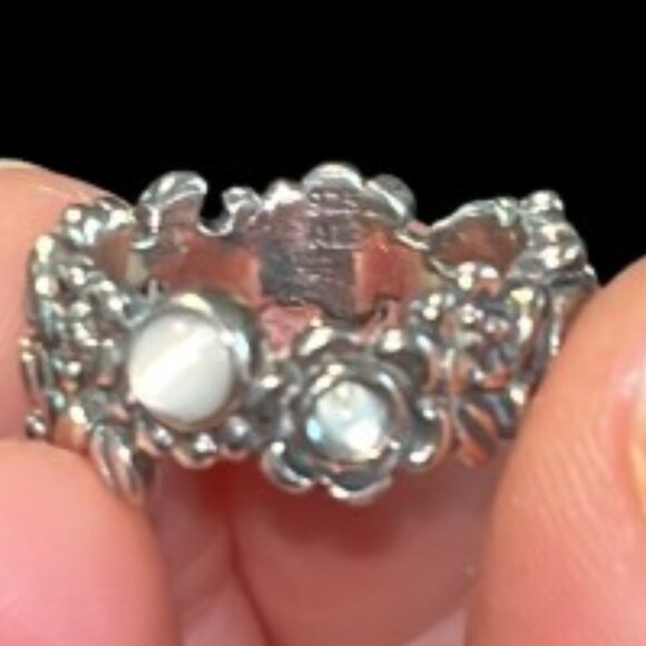 RETIRED Authentic Pandora Nature's Serenity Moonstone Ring - LNC - Picture 4 of 5